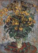 Claude Monet Jerusalem Artichoke Flowers painting